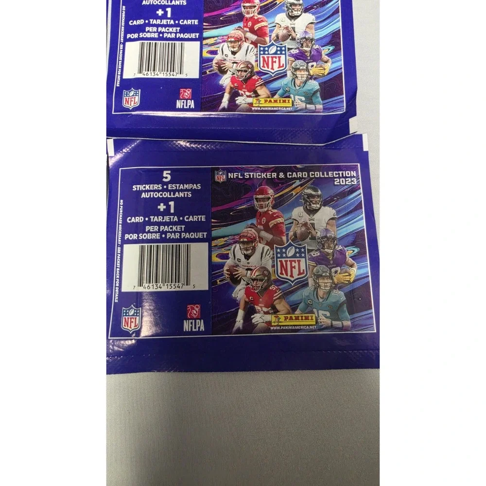 2023 Panini NFL Sticker & Card Collection Lot Of 10 Sealed Packs